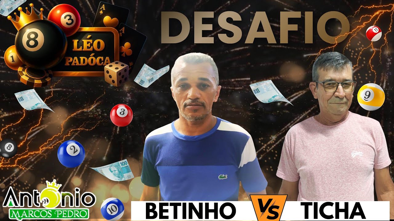 BETINHO DE CONCHAL X TICHA DE ARARAS - SINUCA AO VIVO - 23/01/2026 #sinucaaovivo