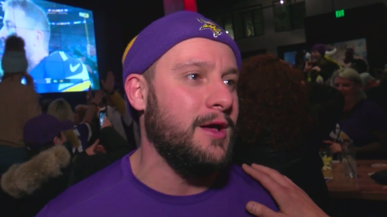 Vikings Fans Celebrating Stunning Walk-Off Victory