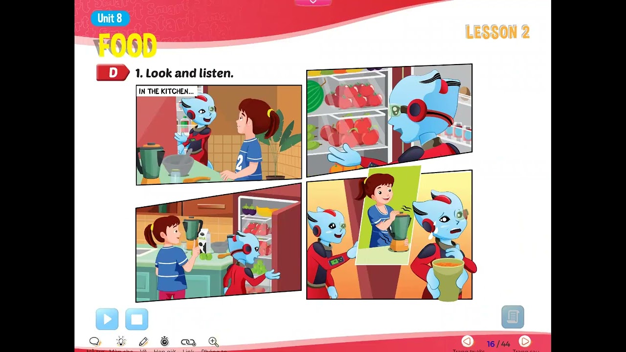 Tiếng Anh 3 I Learn Smart Start - Unit 8 Food - Lesson 2