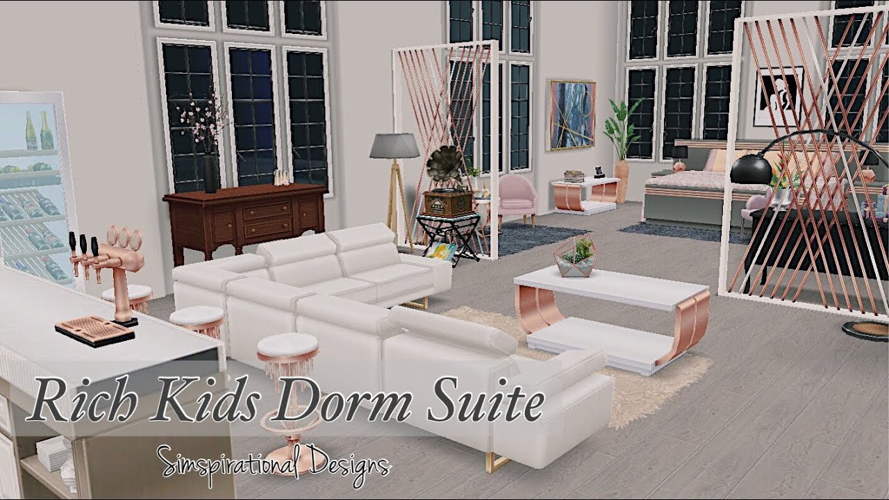 RICH KIDS DORM SUITE | The Sims Freeplay | House Tour | Floor Plans | Simspirational Designs
