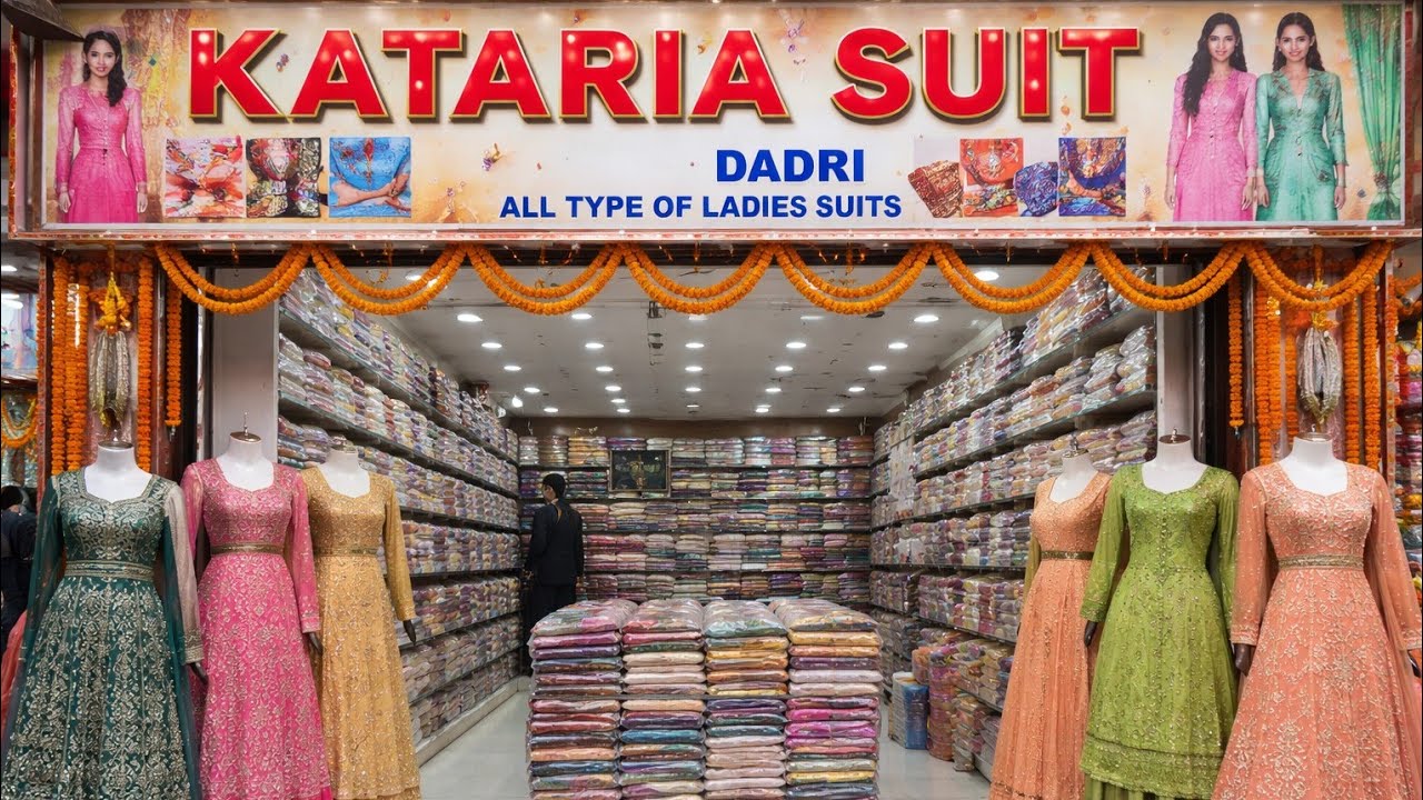2026 के नए सूट के डिजाइन आ गए हैं कटारिया एंपोरियम पर Charkhi dadri #suit #fashion #suitdesign 