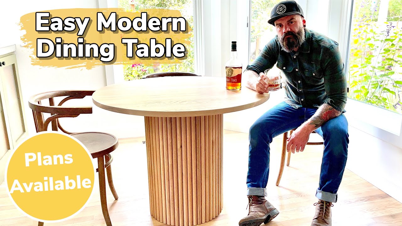 Crazy Easy Modern Dining Table || insanely easy table build