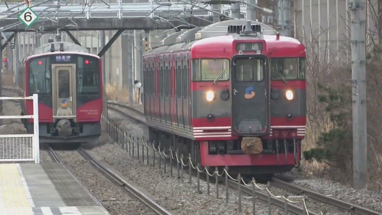 ダイヤ改正まで、本日を含め残り4日となり、ダイヤ改正後に引退車両も活躍した、通勤時間帯の、しなの鉄道115系普通列車。