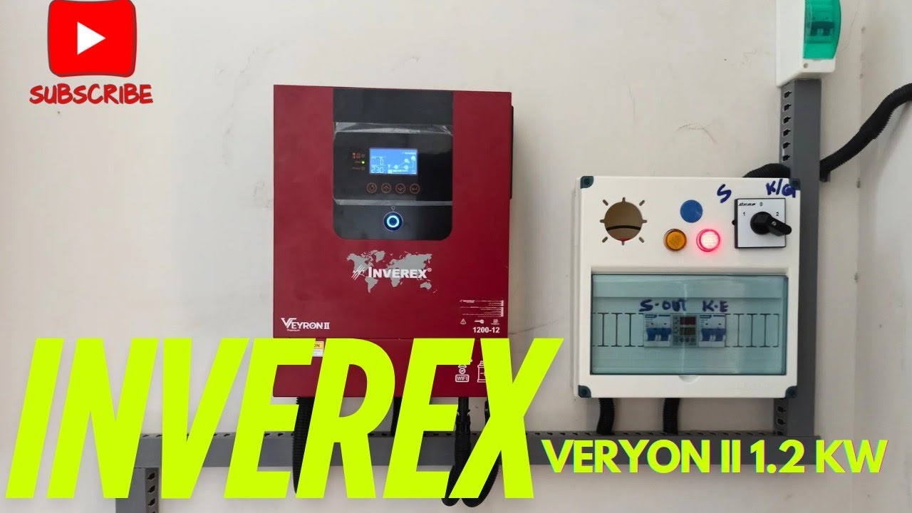Inverex 1.2 kw with 3 jinko 585 watt solar panel and Phoenix Tx 3500 280 amp battery in Korangi no 2