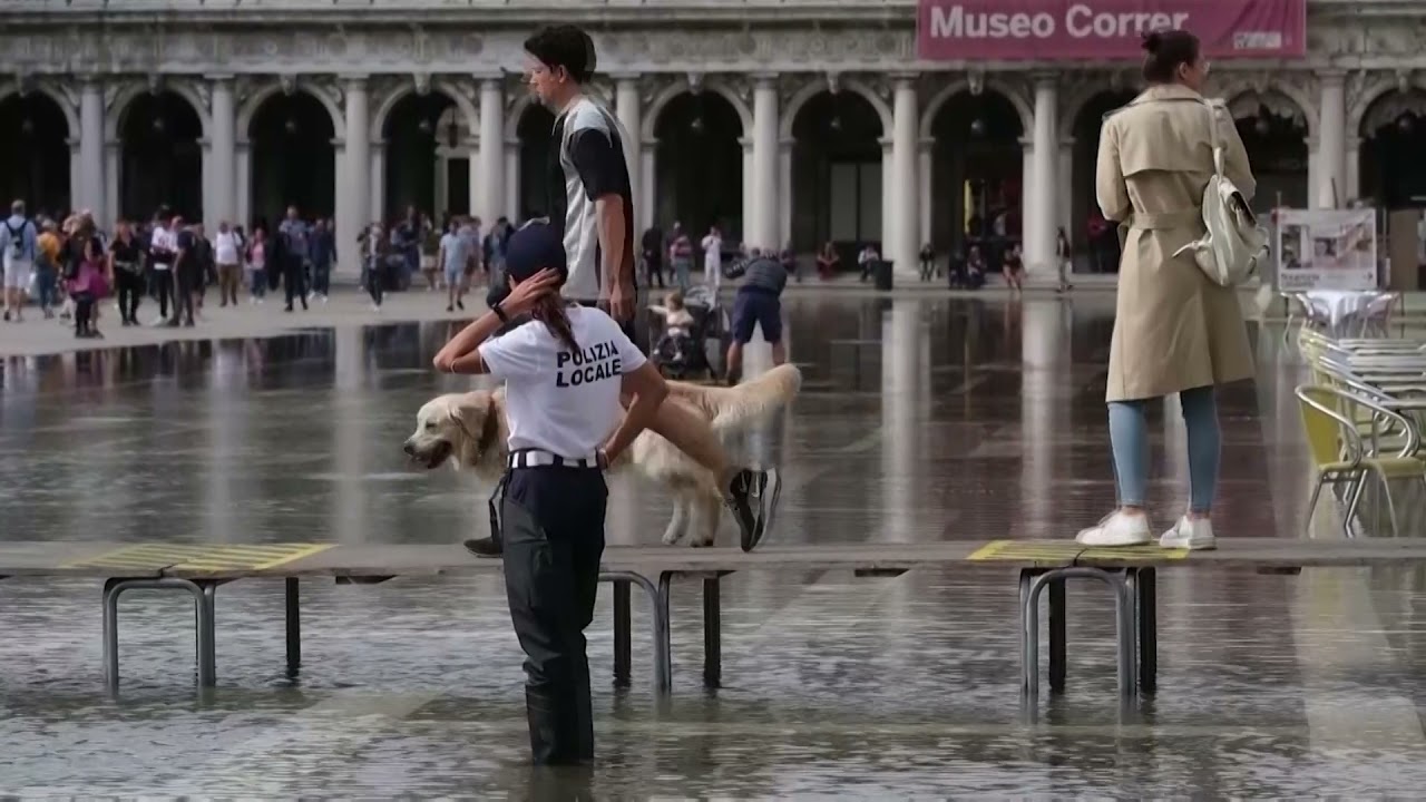 Venice's St. Mark's Square witnesses flooding