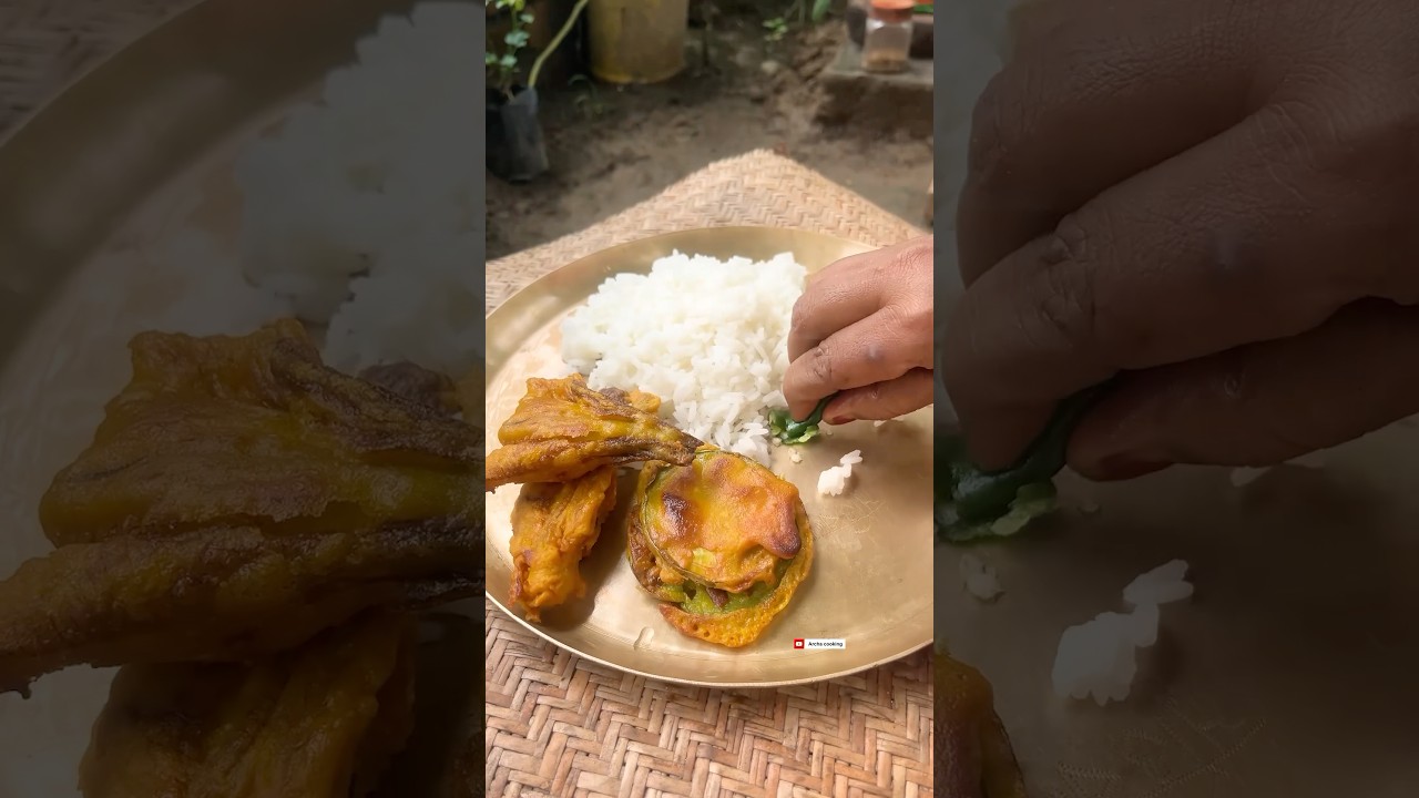 Sweet pumpkin flower pakora #mistikumrafulerbora #fulerbora #pakora #cookingshorts #archa_cooking