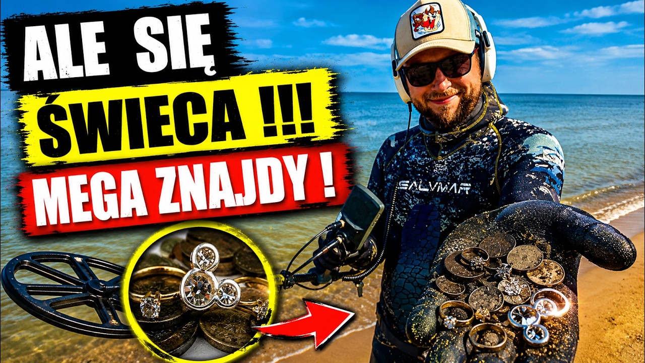 ZNALAZŁEM ZŁOTE PIERŚCIONKI !!!  CZY TO DIAMENTY ?! ALE AKCJA !!!