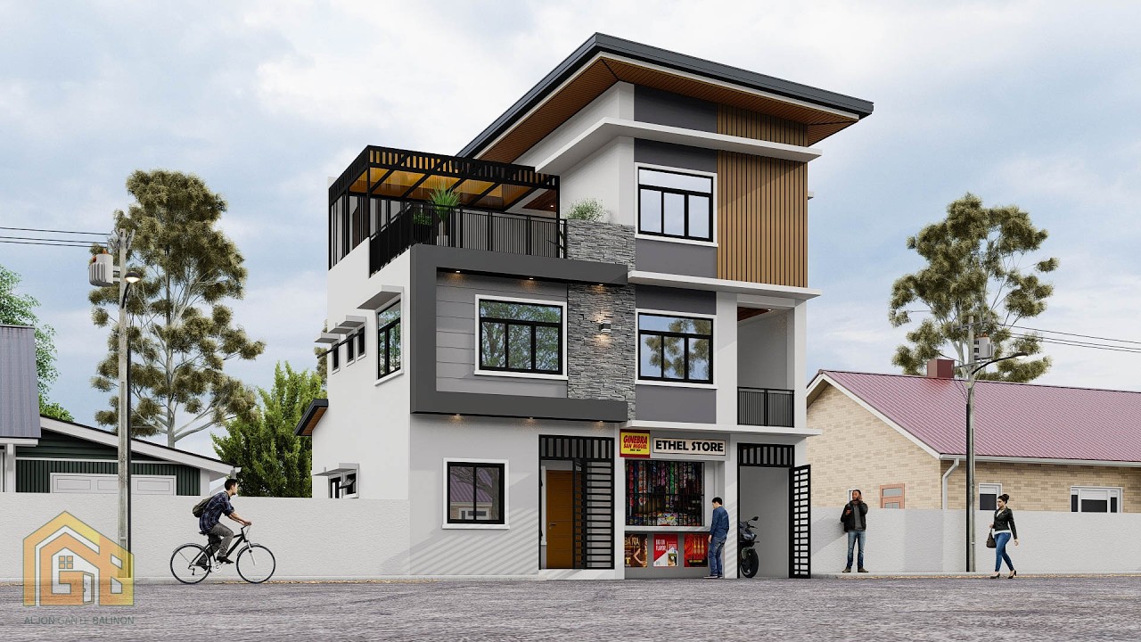 3 STOREY MODERN HOUSE DESIGN