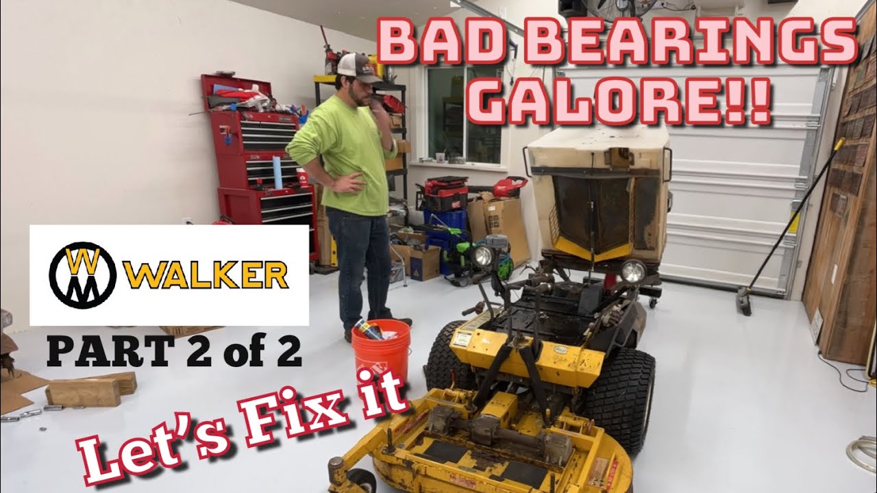 Walker MT-20 GHS Mower Resurrection - PART 2  Repairs #chasingtractors 