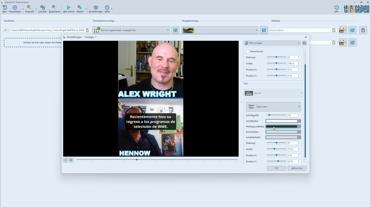 Aquasoft Stages Transcriptor Tutorial 2025 | Untertitel & Skripte erstellen leicht gemacht!