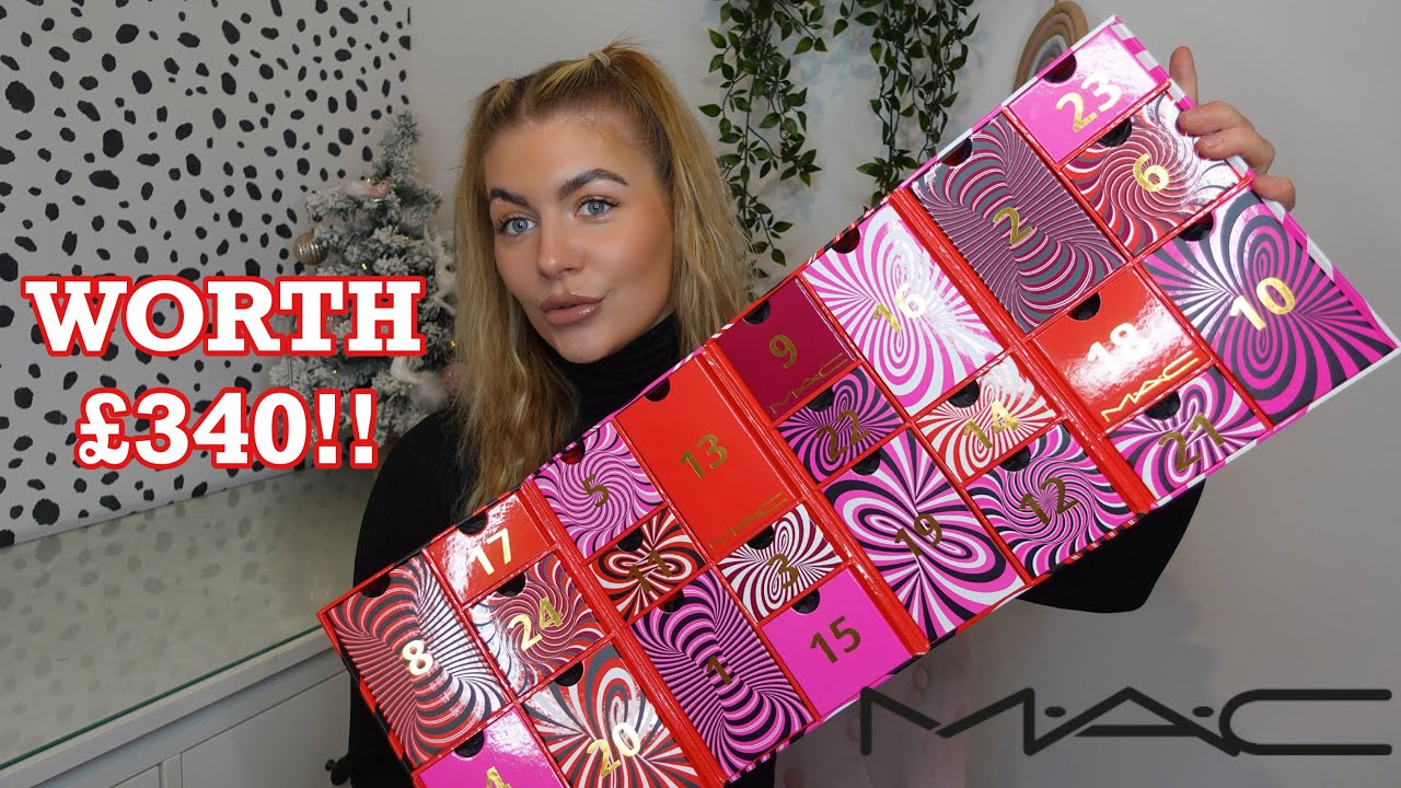 MAC MAKEUP ADVENT CALENDAR 2021 - UNBOXING / SWATCHES
