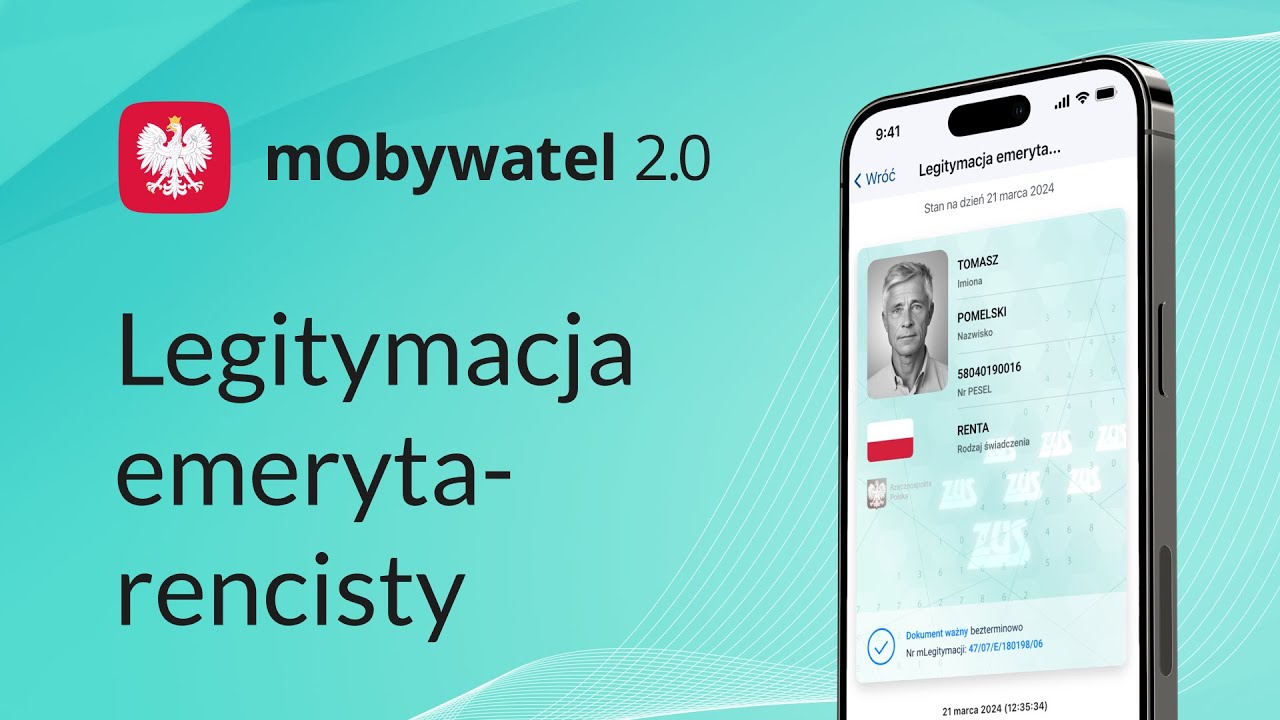 Legitymacja emeryta-rencisty w aplikacji mObywatel 2.0