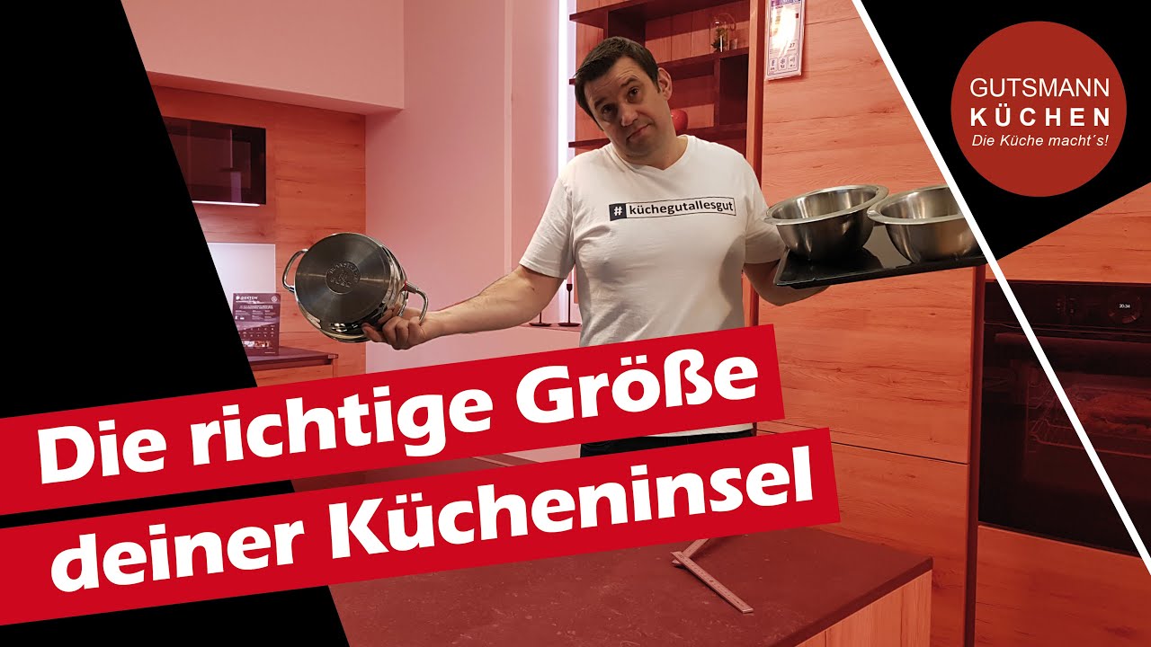 Wie GROß muss eine KÜCHENINSEL sein?