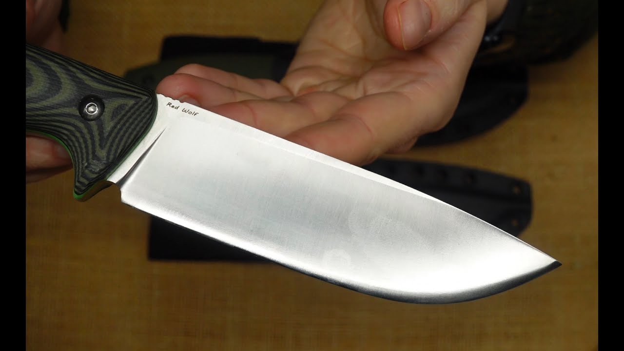 Work Tuff Gear Red Wolf Knife 2023 Version Convex and Flat