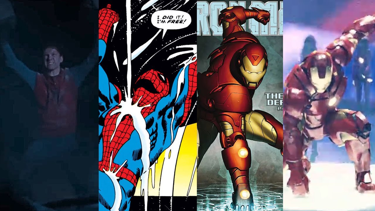 Marvel scenes copied straight from the comics