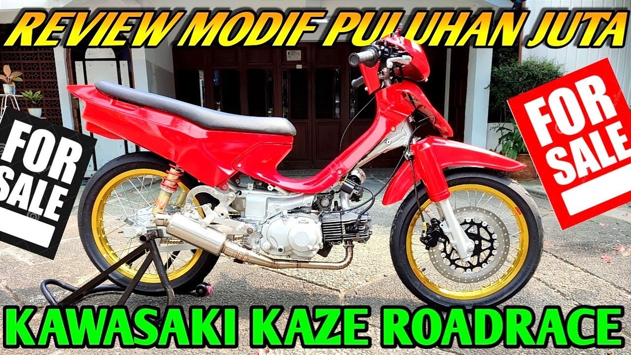 REVIEW MODIFIKASI KAWASAKI KAZE R RODRACE, HABIS PULUHAN JUTA ❗#kawasaki #kaze #roadrace #balapmotor