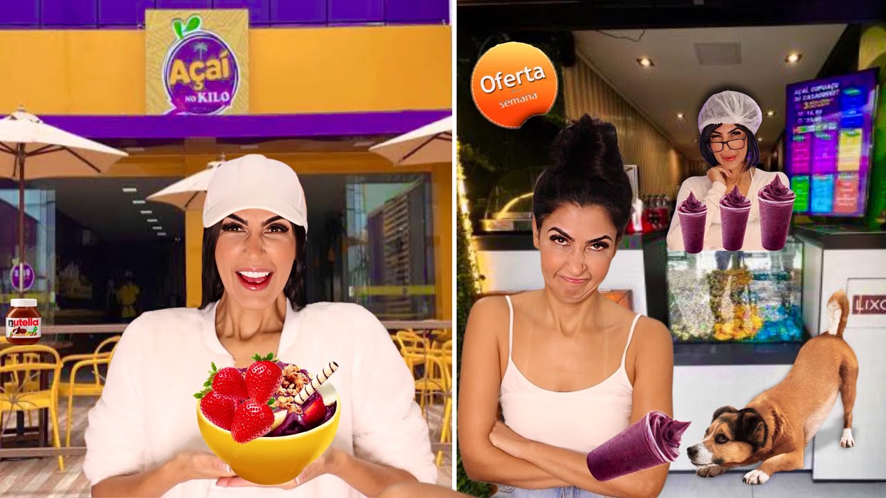 O A&Ccedil;A&Iacute; RICO VS POBRE COMPRANDO A&Ccedil;A&Iacute;
