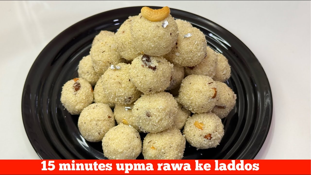 Instant Suji ke Laddu Recipe | Hyderabadi Rava Laddu | Muh mein ghul jaane wale soft upma rawa laddo
