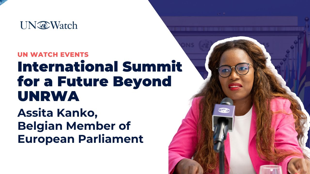 MEP Assita Kanko at the International Summit for a Future Beyond UNRWA