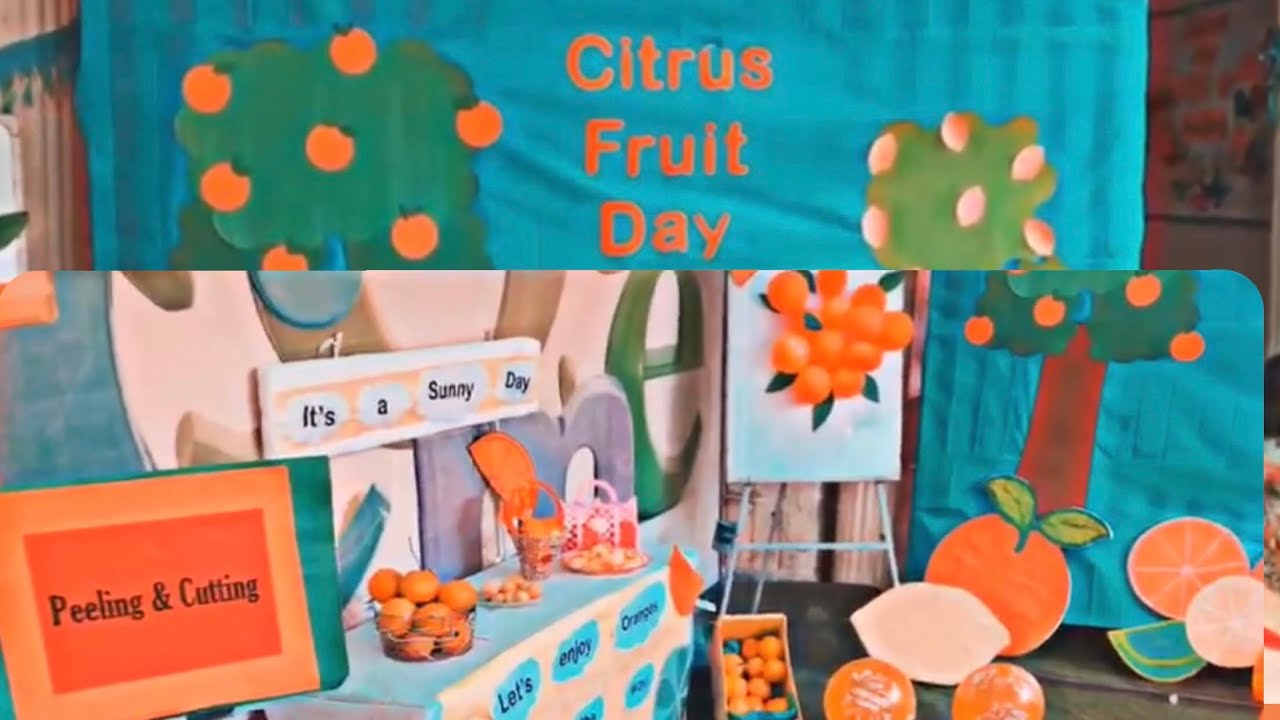 Orange Theme Party at School | Orange Day Activities & Decorations | Citrus Fruits Day | Kids Fun