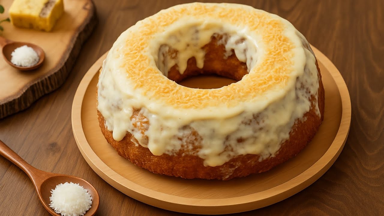 “Coconut Cake” 🥮 Moist Coconut Bundt Cake | Soft And Creamy Coconut Cake Recipe✨#coconutcake#youtube