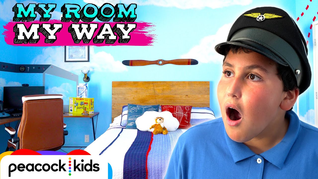 Junior Pilot LANDS a New Airplane Room! | MY ROOM MY WAY