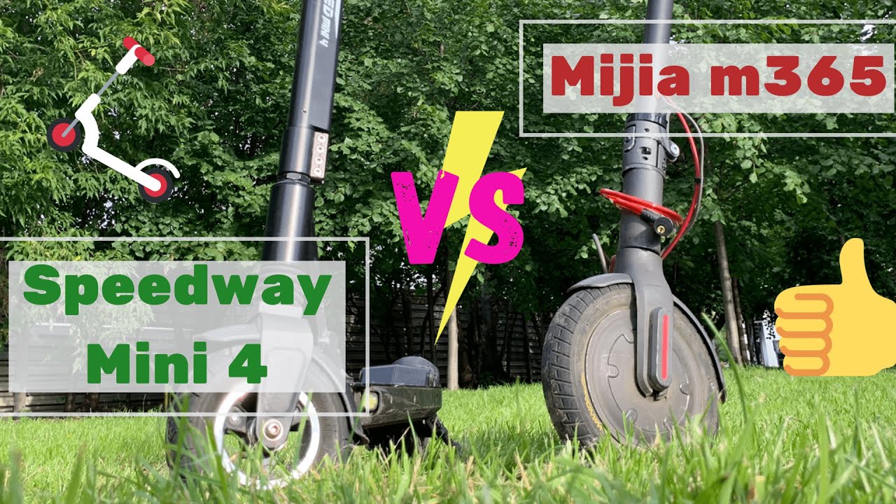 Обзор-сравнение Mijia m365 VS Speedway mini 4. Замер max км/ч, недостатки, доработки и преимущества.