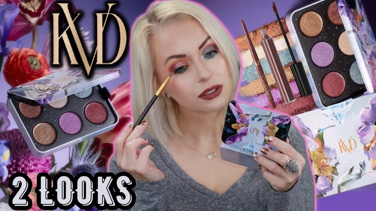 NEW KVD Beauty Surreal Bloom Metallic Vegan Palette Review + 2 LOOKS Tutorial | Steff's Beauty Stash
