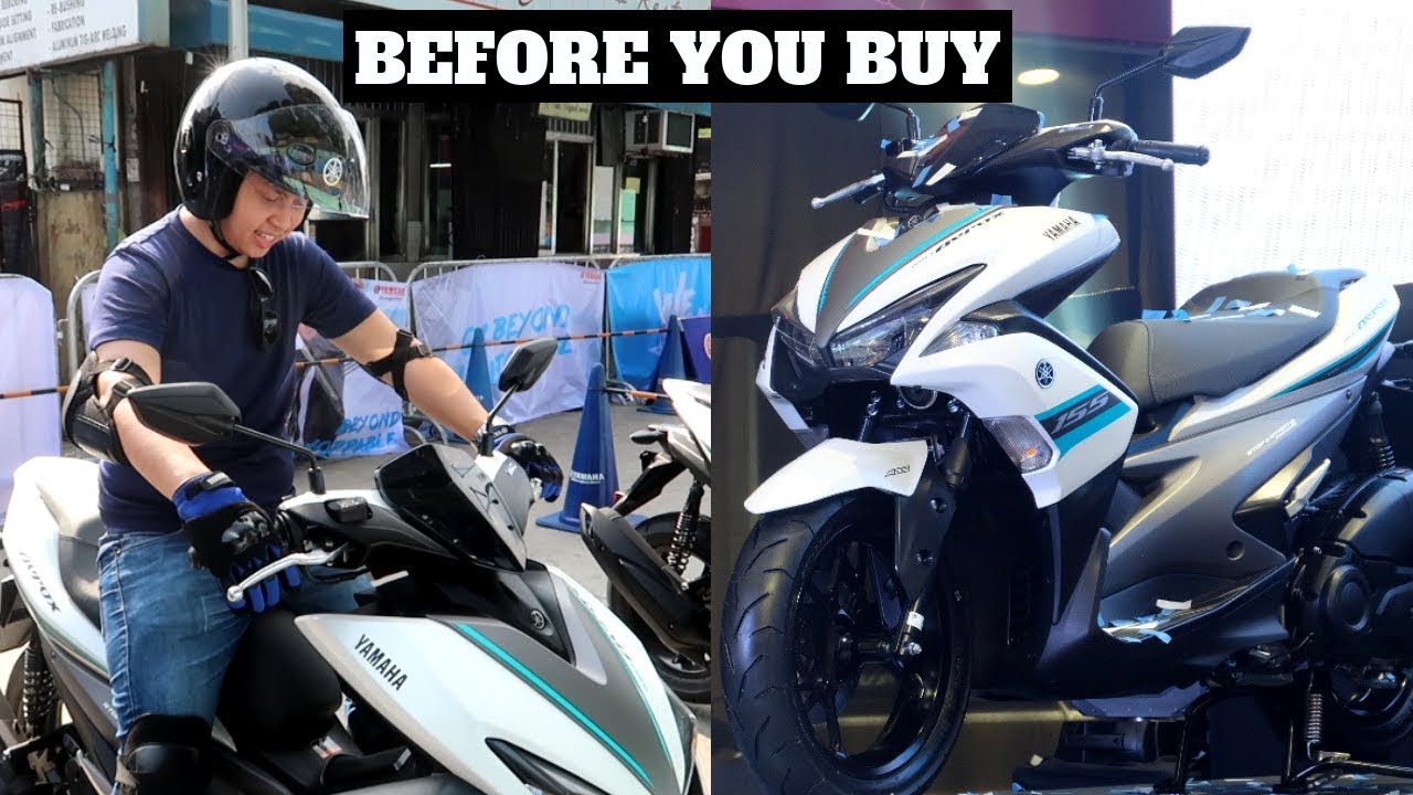 YAMAHA AEROX S 2018: A Quick Test Drive│New features│ABS + Smart Key + Start and Stop System