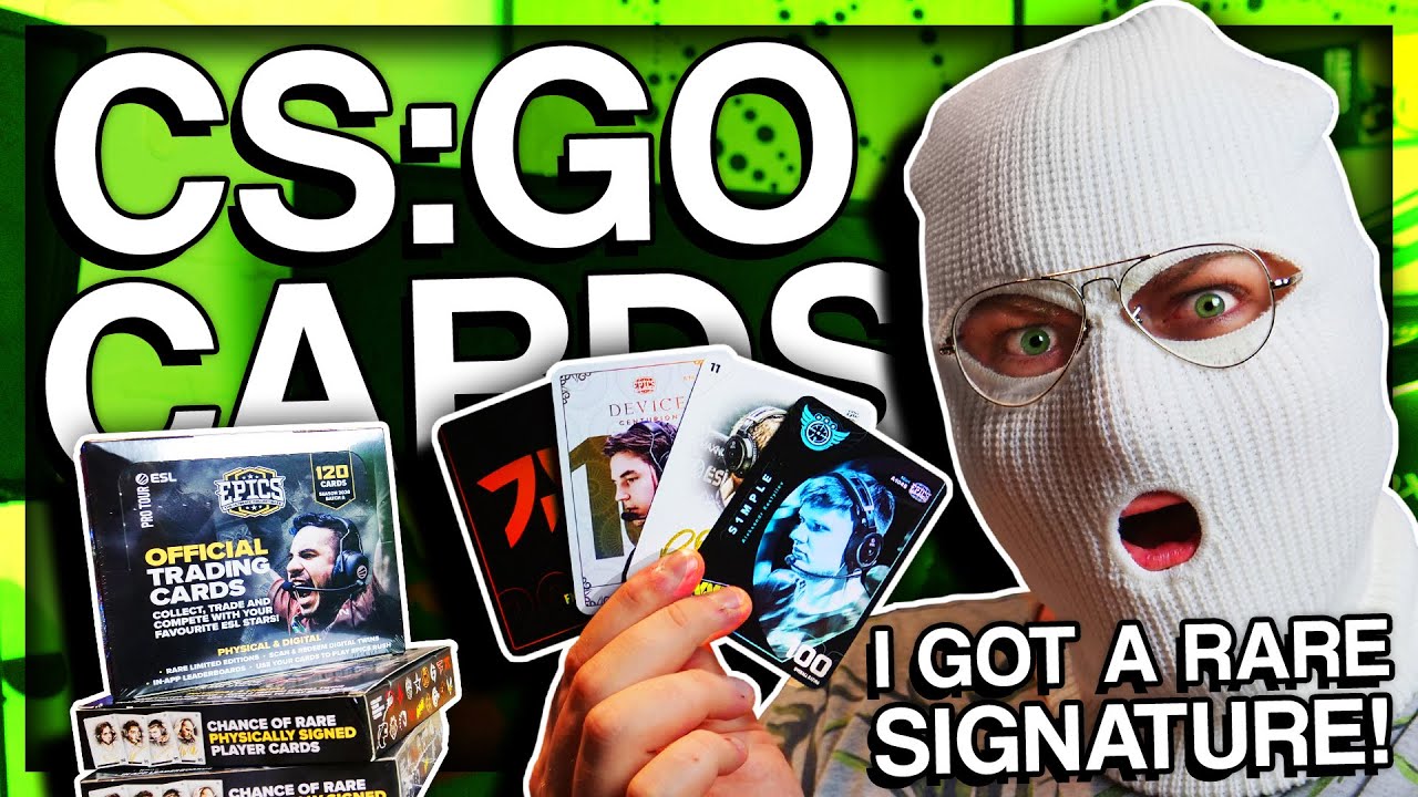 CS:GO TRADING CARDS OPENING?! (I GOT A SUPER RARE SIGNATURE)