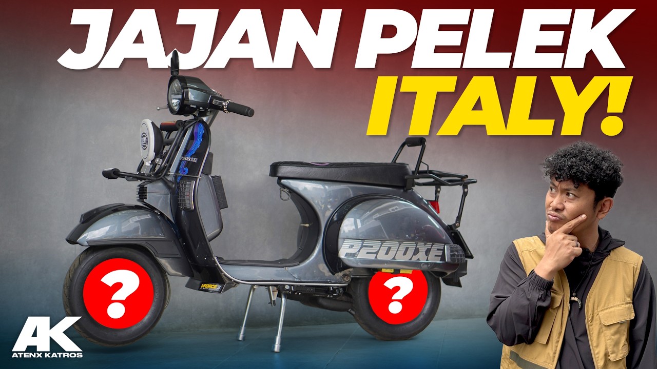 Modif Ratusan Juta Gak Keliatan Hedon !! Modif Vespa Spartan PX 200 #AtenxKatros