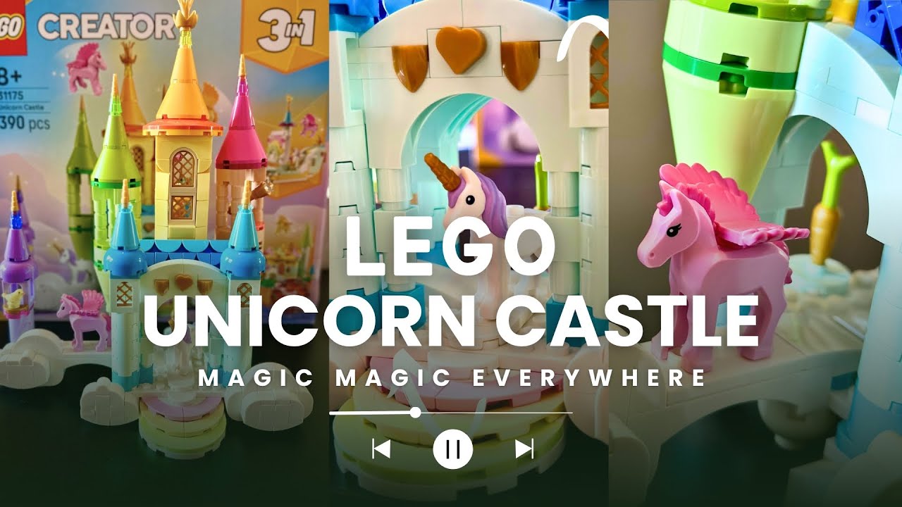 LEGO Creator 3-in-1 Unicorn Castle &ndash; Relaxing Speed Build 🏰✨
