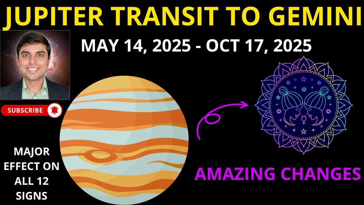 Jupiter Transit In Gemini | Big Changes Coming for All 12 Signs | May 14, 2025 - Oct 17, 2025