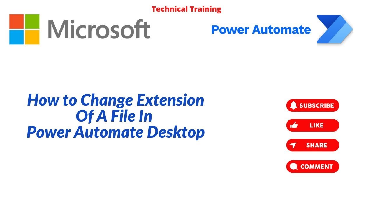 How to Change extension of a file In Power Automate Desktop
