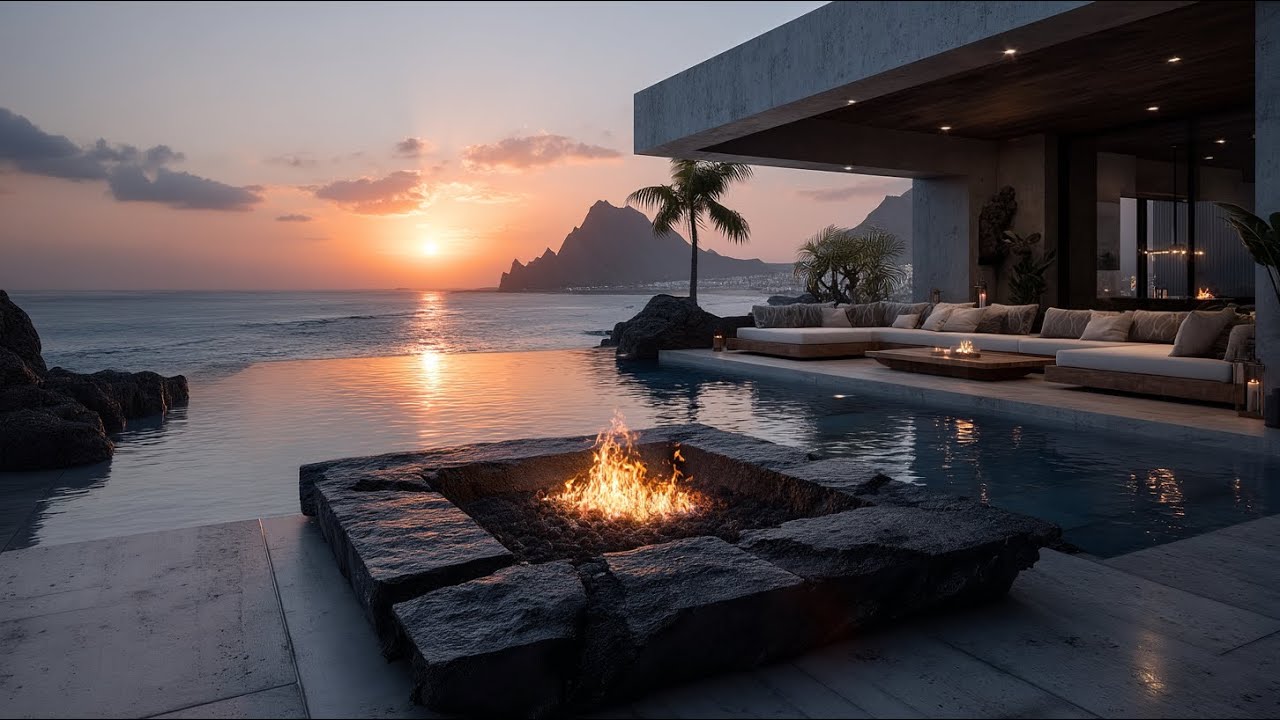 Luxury Resort Sunset Lounge Music | Golden Hour Chillout Ambient for Relaxation