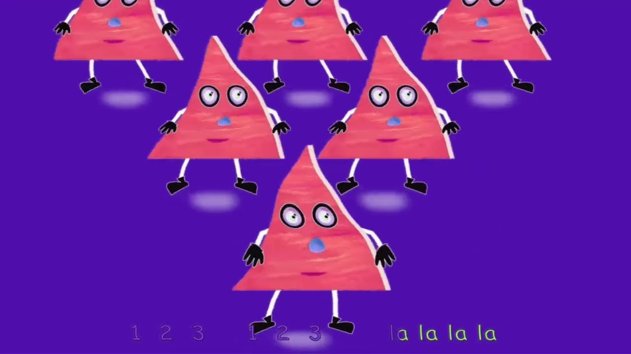 Triangles La La La: Shape Song Random Effects | Sponsored By: Gamavision Csupo