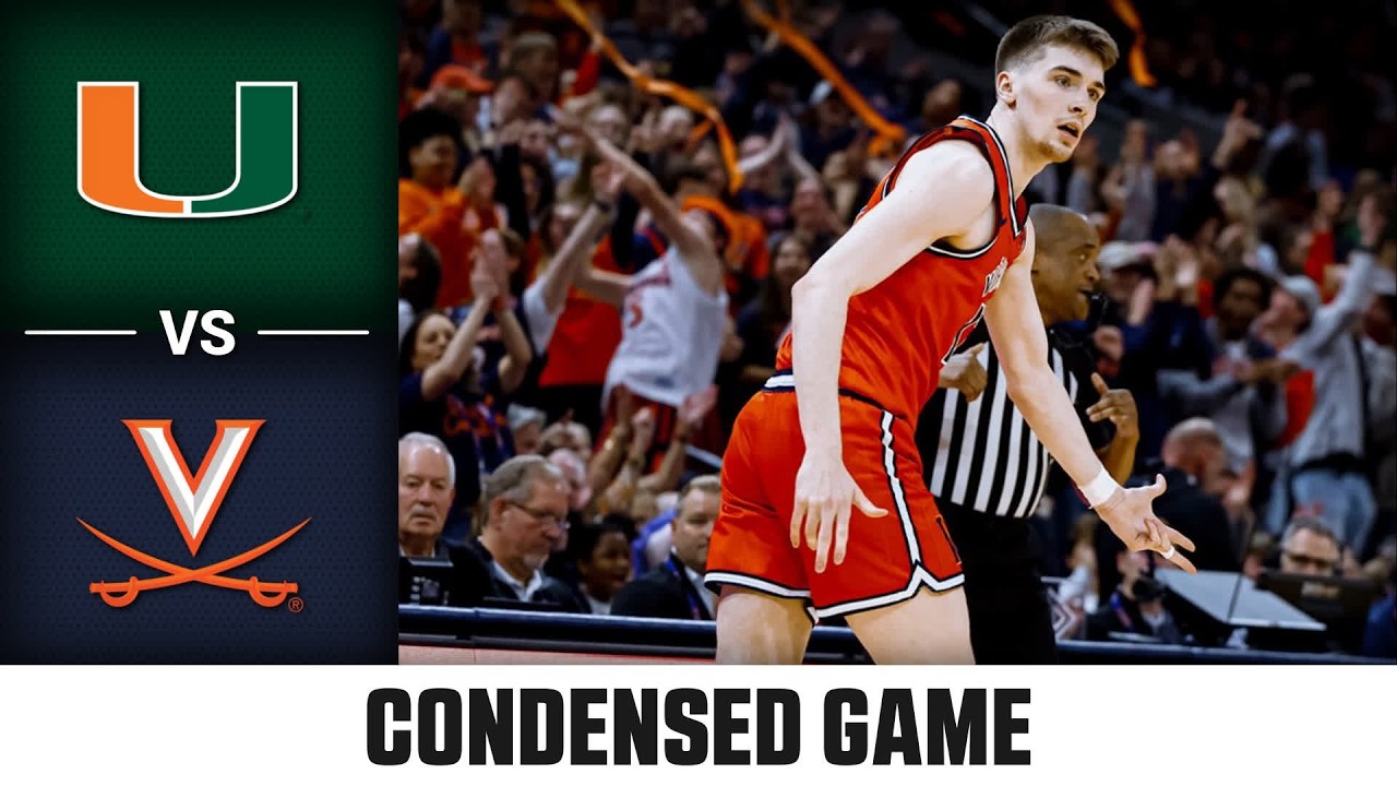 Miami vs. Virginia Condensed Game | 2025-26 ACC Men's Basketball