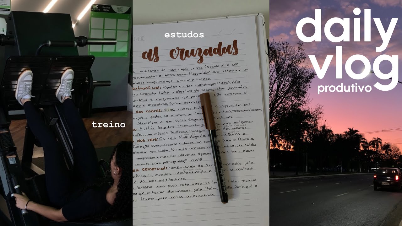 DAILY VLOG | Minha rotina, crist&atilde;, academia e estudos