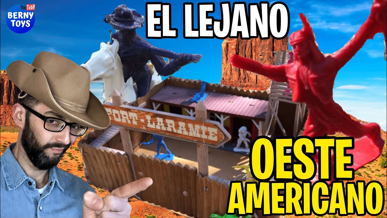 Indios y Vaqueros 🤠 COMANSI FORT LARAMIE Fuerte de Madera 🏜 Juguetes Antiguos Vintage Toys