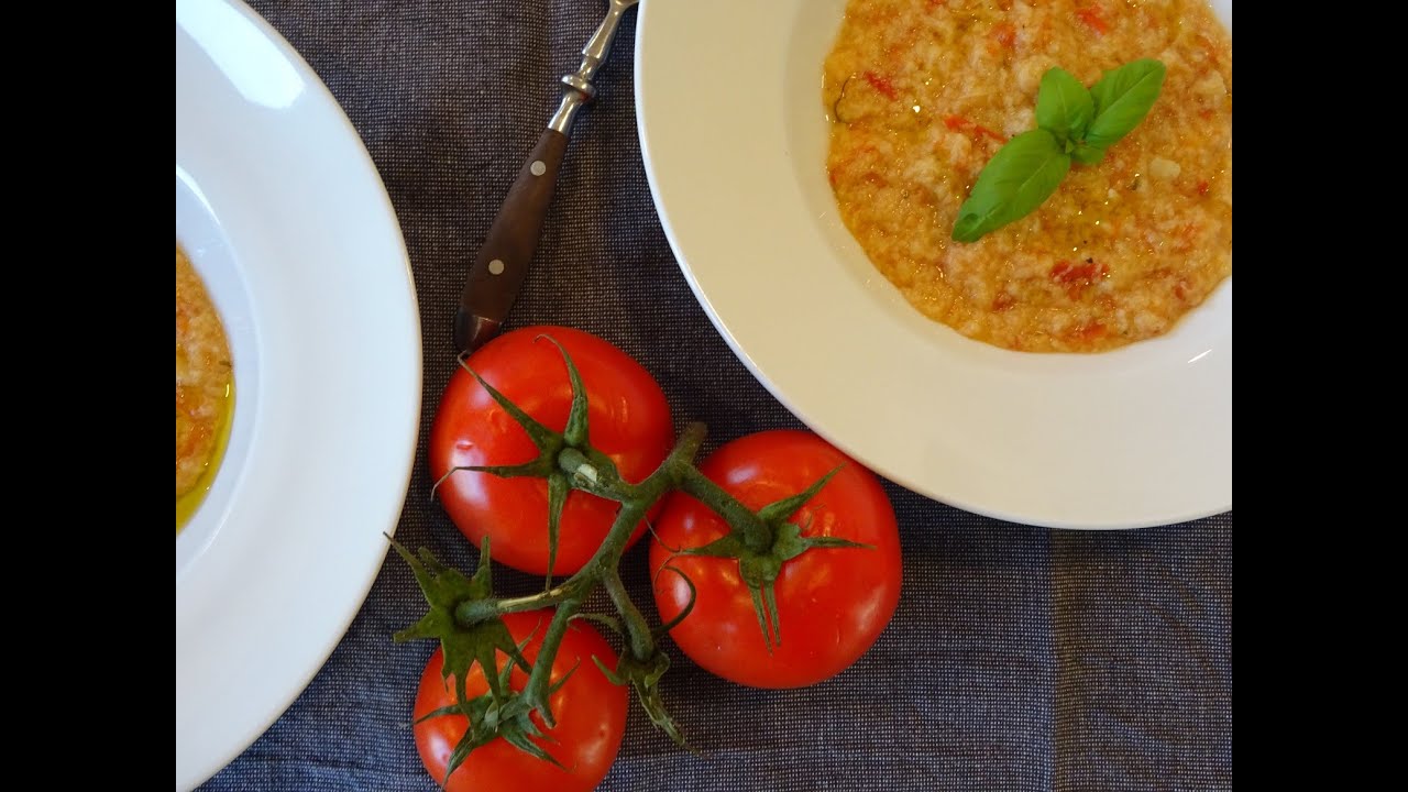 Tomaten-Brot-Suppe / italienische Brotsuppe