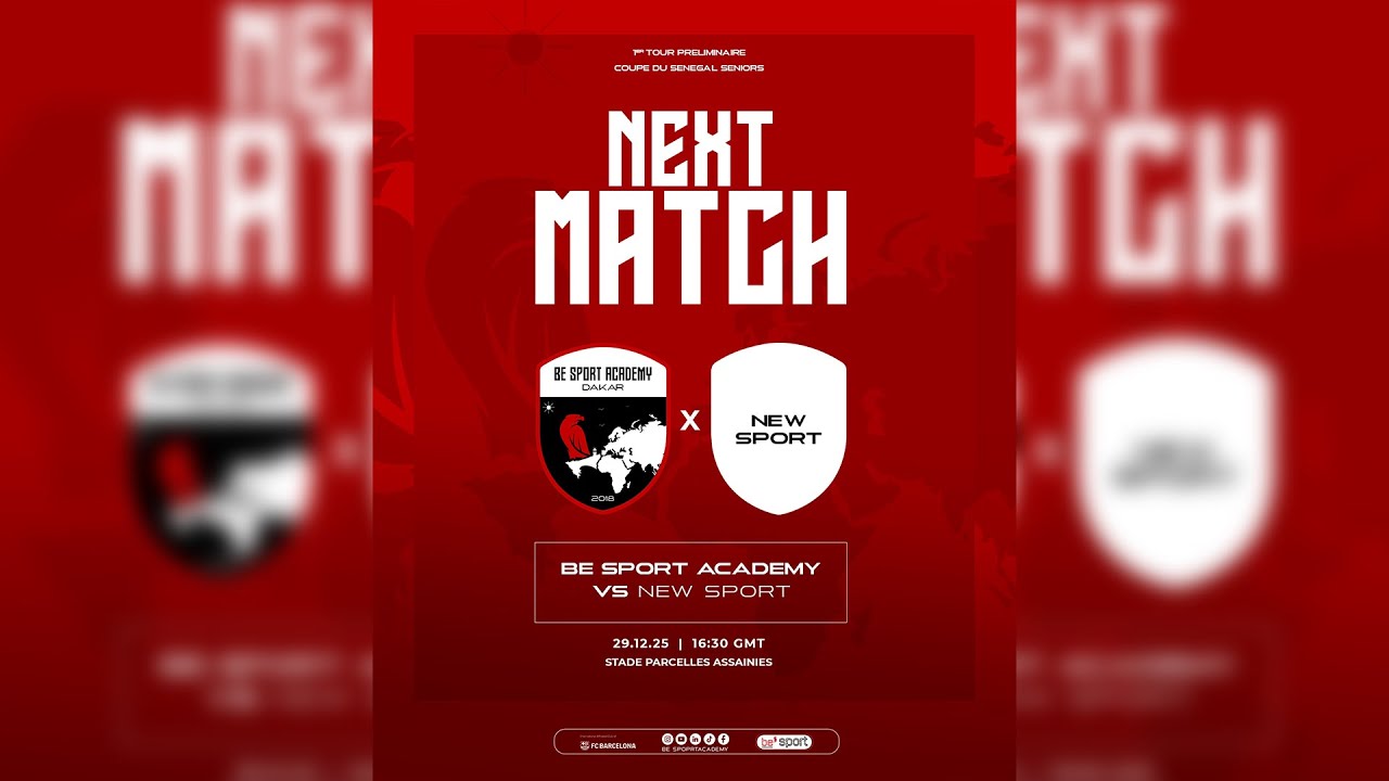 2ème Tour: Préliminaires de la Coupe du senegal BE SPORT Vs NEW SPORT