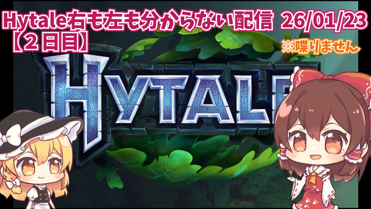 【２日目】Hytale【喋りません】チャットで名前を呼ぶとキャラが出てくるよ