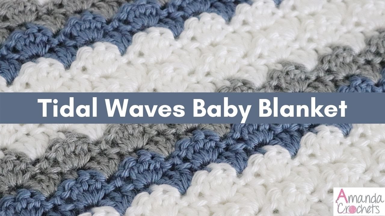 Tidal Waves Baby Blanket | Easy Crochet Blanket Tutorial