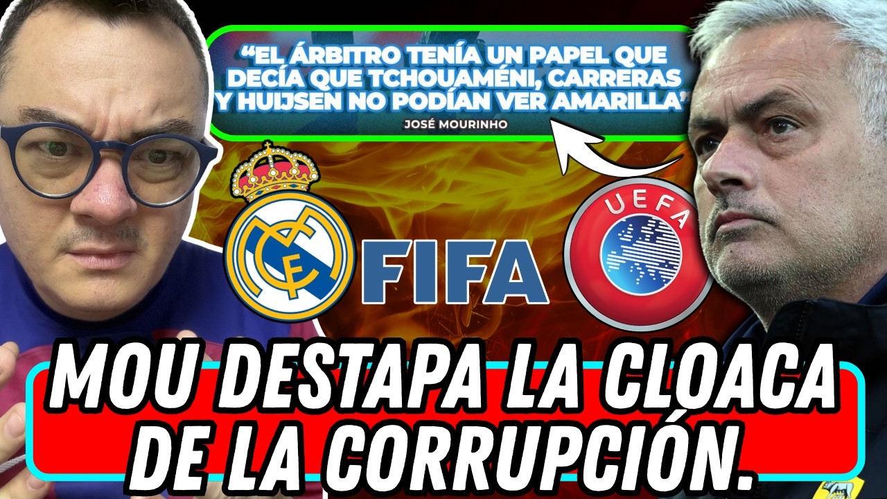 ¡BRUTAL! MOURINHO EXPONE CORRUPCIÓN ARBITRAL, UEFA, FIFA E IFAB SE ESCANDALIZAN.