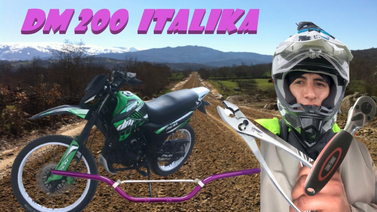 ✅CAMBIO DE MANILLAR Y CHICOTE😎👍 DM200🔥MODIFICANDO ITALIKA 👌😁