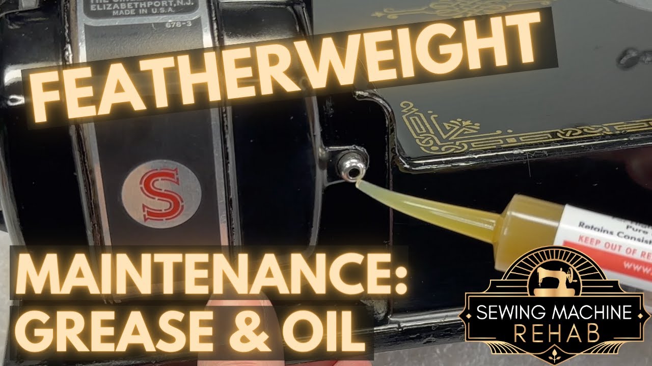Singer Featherweight Maintenance! Grease and Oil: Restoration Series, часть 18
