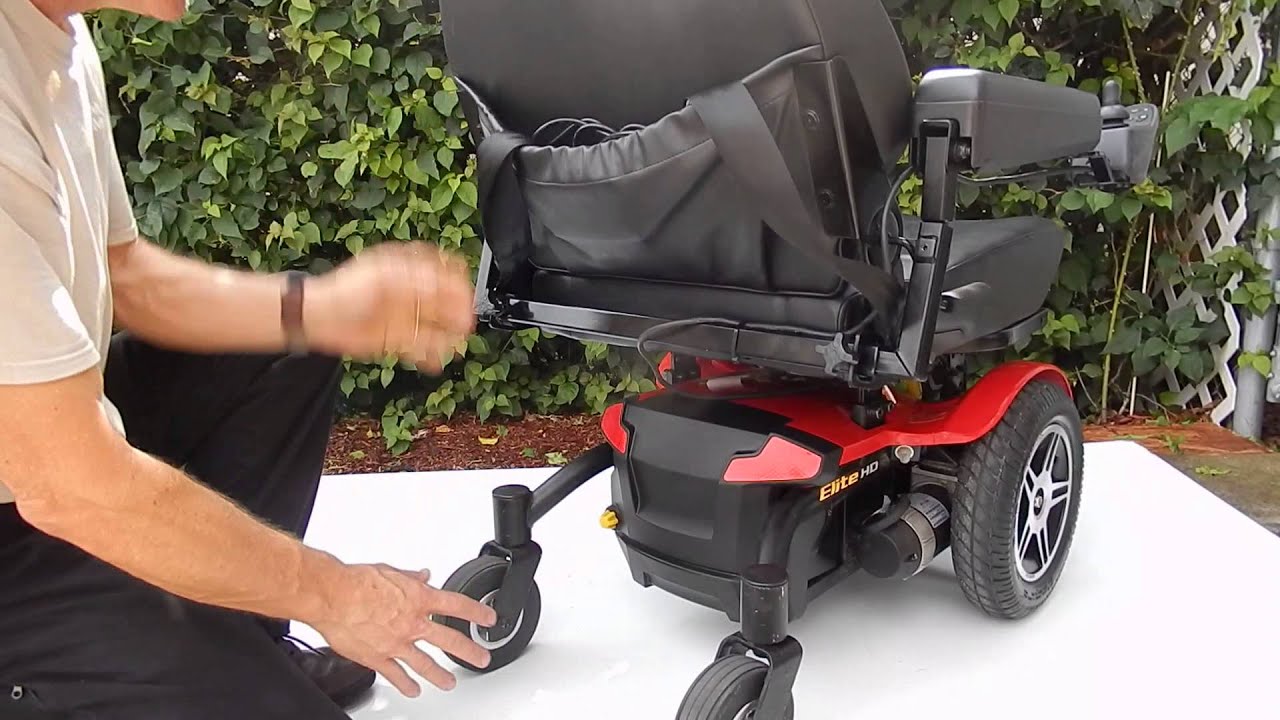 Pride Mobility Jazzy Elite HD 450LB Weight Capacity Red and Black