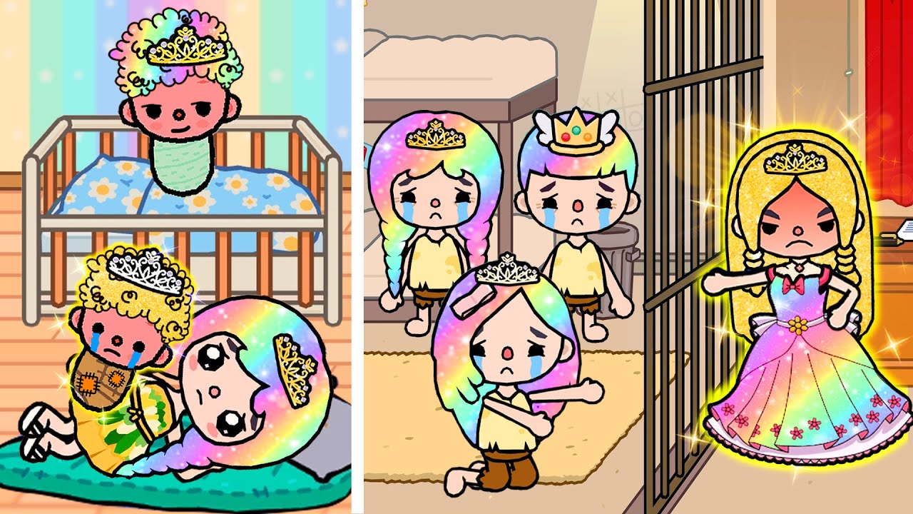 Poor Princess is Different With Her Family | Toca Life Story | Toca Boca