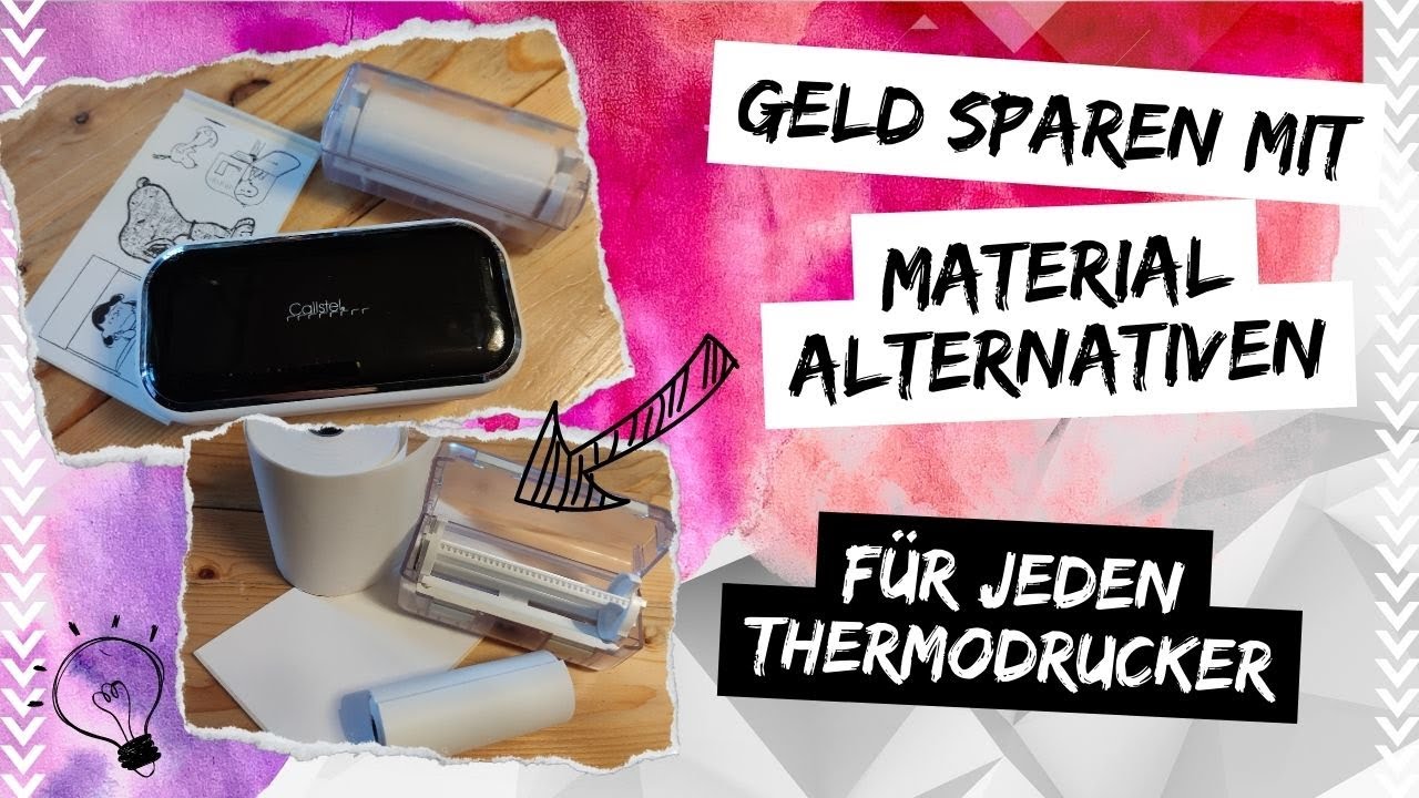 Geld sparen + DIY Stickerpapier + phomemo App + Tipps & Tricks - Callstel Thermo Drucker M03