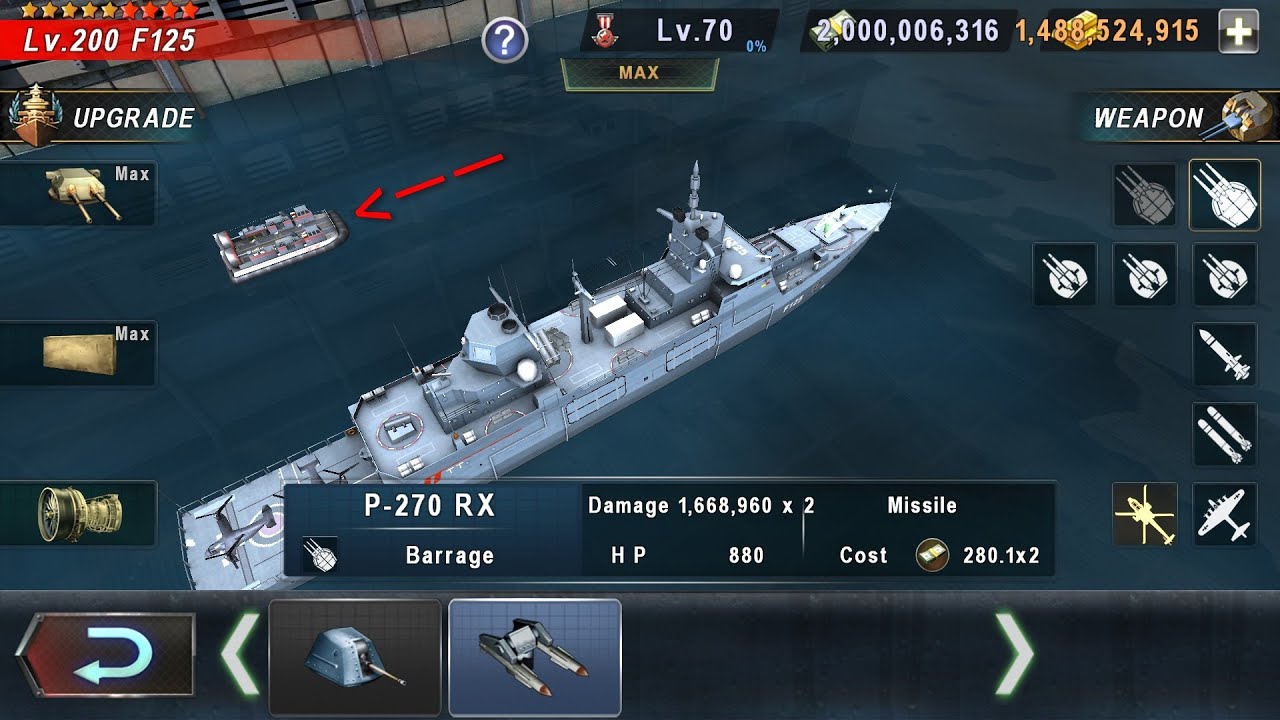 Warship Battle 3D reviewing a Landing Craft (Yes you see it right lol)